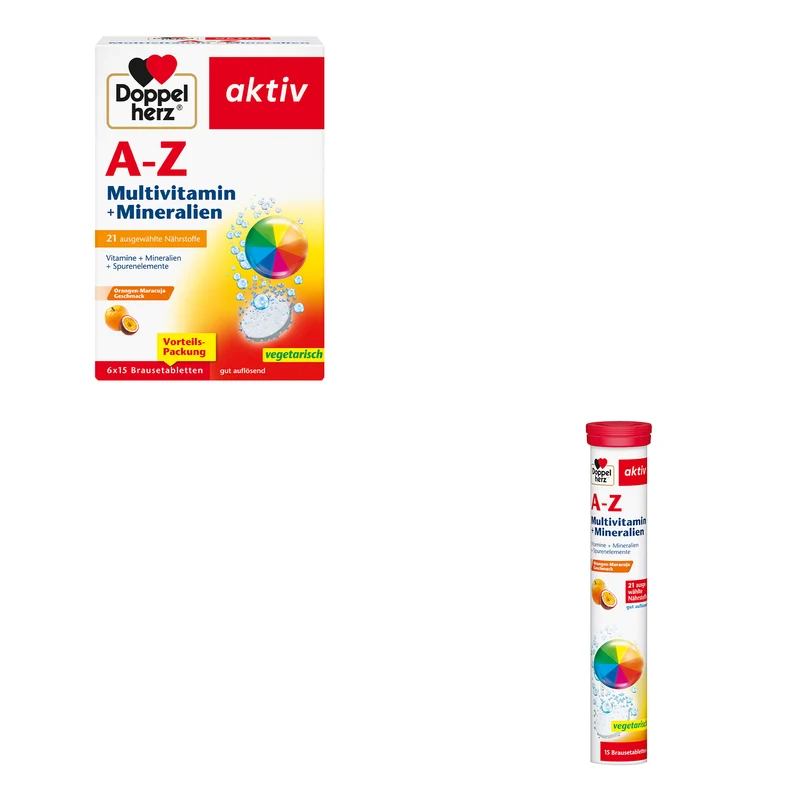 Doppelherz aktiv A-Z Multivitamin und Mineralien in versch. Mengen
